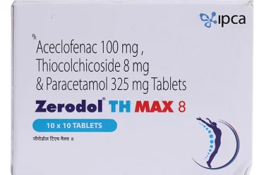 Zerodol TH 8 Tablet Uses, Side Effects, benefits, Price, Precautions, Substitute