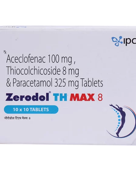 Zerodol TH 8 Tablet Uses, Side Effects, benefits, Price, Precautions, Substitute